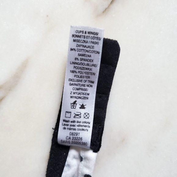 3/20$- LA SENZA 36A COTTON & LACE POLKA DOT BRA - Picture 5 of 5